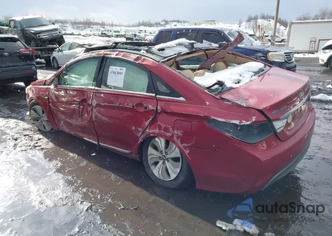 2013 Hyundai Sonata Hybrid Limited from USA, damaged, VIN KMHEC4A44DA068190